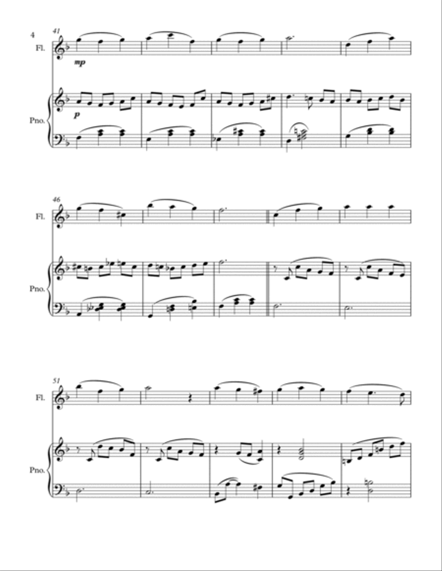 Dying with Jesus, by death reckoned mine Flute Solo scores gallery preview page 4
