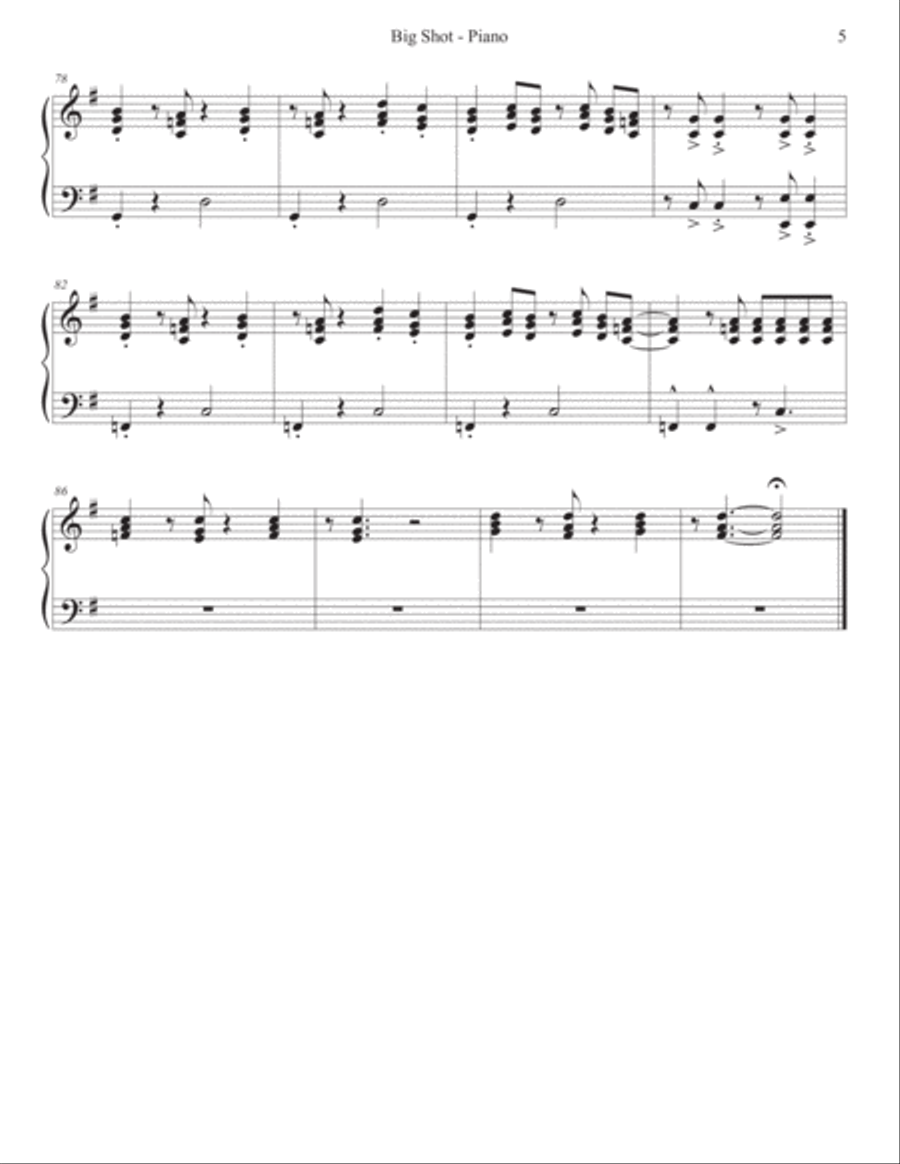 Big Shot Electric Guitar scores gallery preview page 6