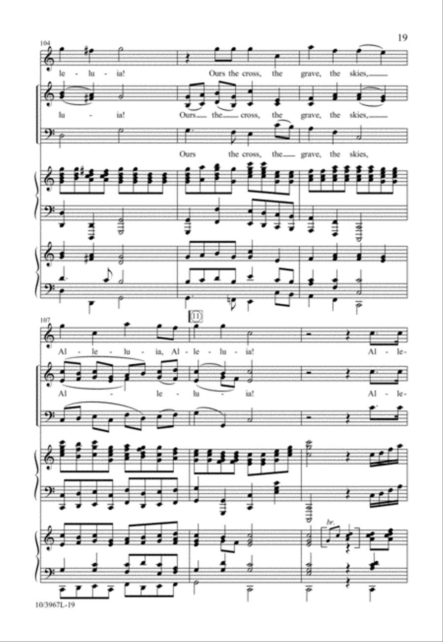 Raise Your Joys and Triumphs High 3-Part scores gallery preview page 20