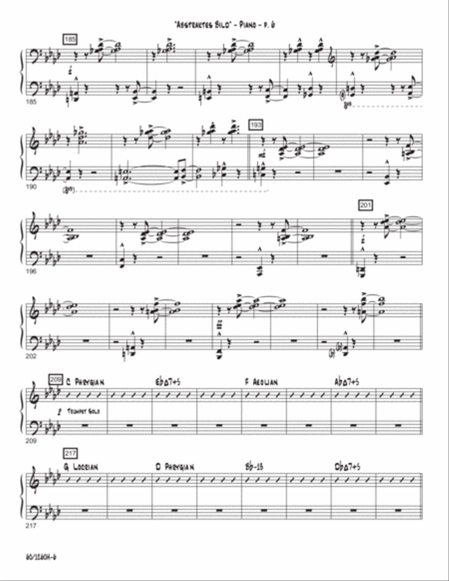 Abstraktes Bild (Abstract Image) Jazz Ensemble scores gallery preview page 6