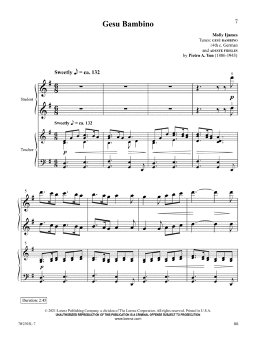 Christmas Keys for Student and Teacher Piano Method scores gallery preview page 4