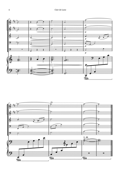 Clair de Lune by Debussy - Brass Quintet with Piano image number null
