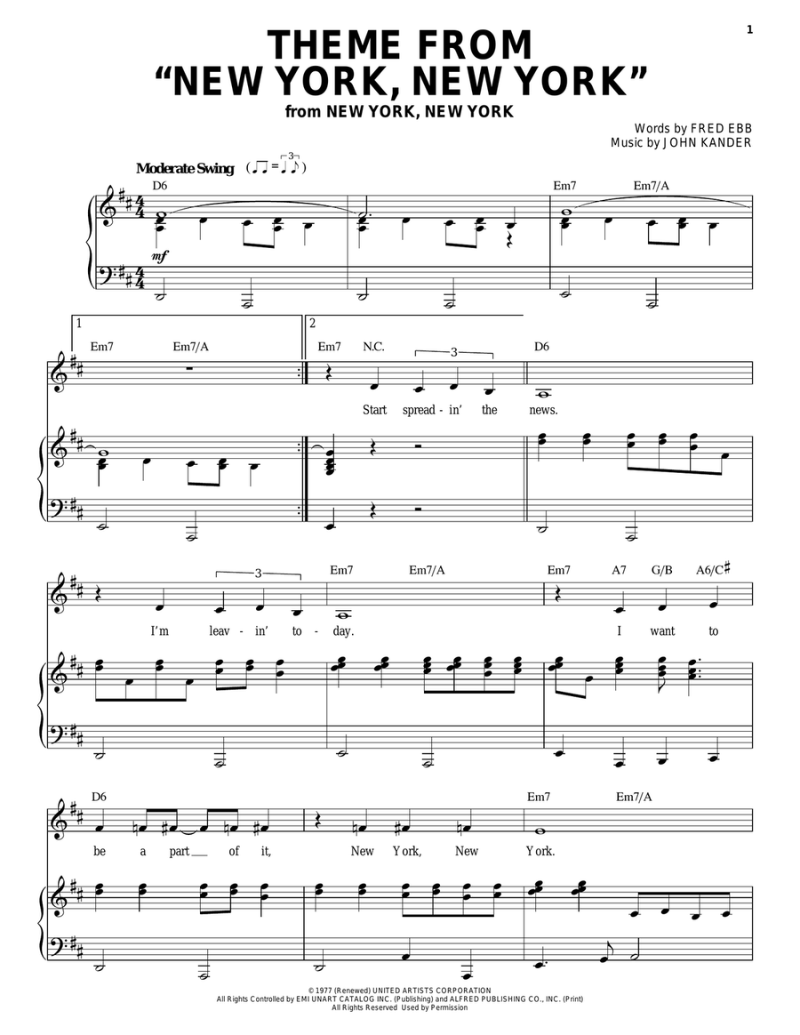 Theme From "New York, New York"