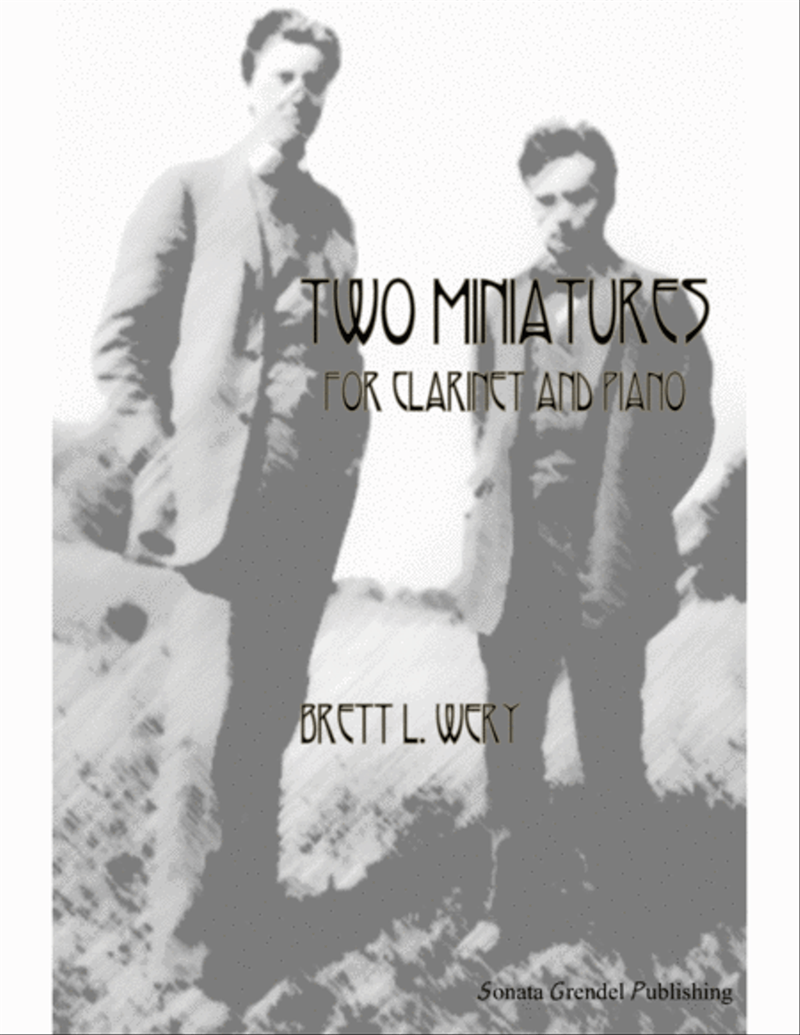 Two Miniatures for Clarinet and Piano Clarinet Solo scores gallery preview page 1