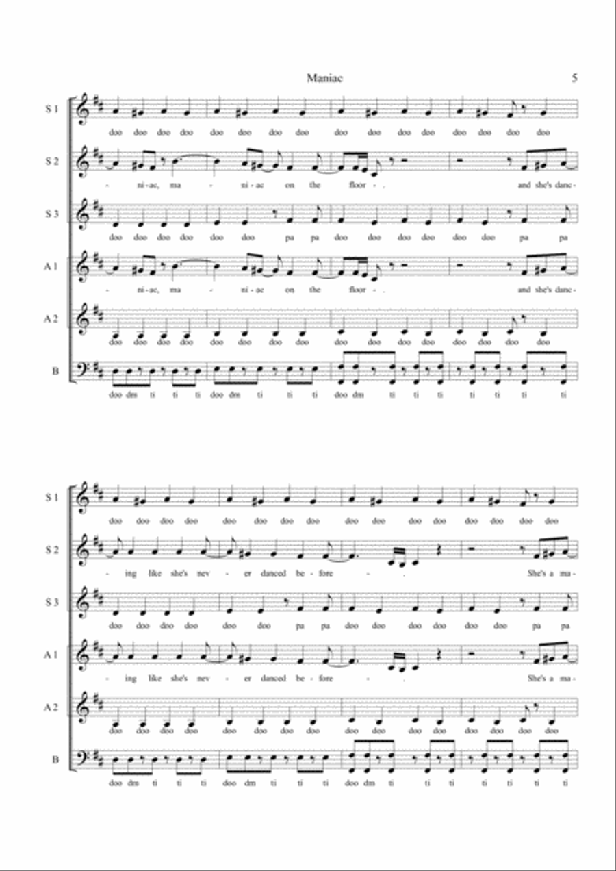 Maniac Choir scores gallery preview page 5