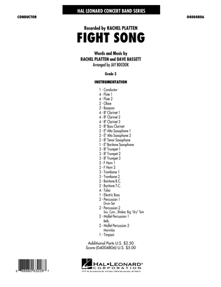 Fight Song - Conductor Score (Full Score)