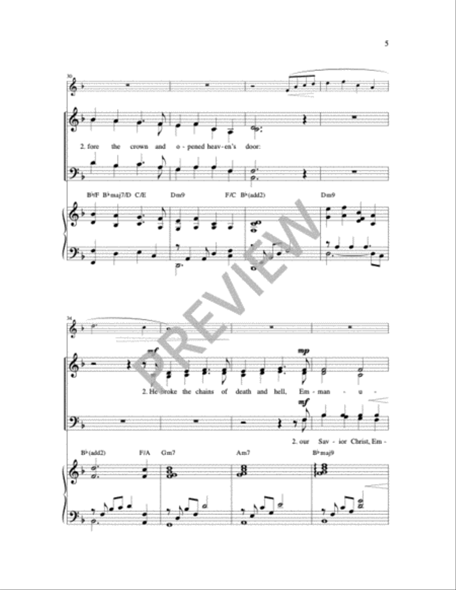 Light of the World 4-Part scores gallery preview page 14