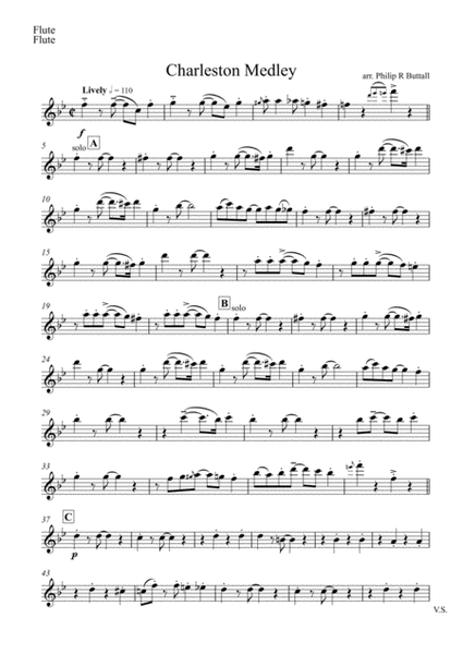 Charleston Medley (Wind Quintet) - Set of Parts [x5]