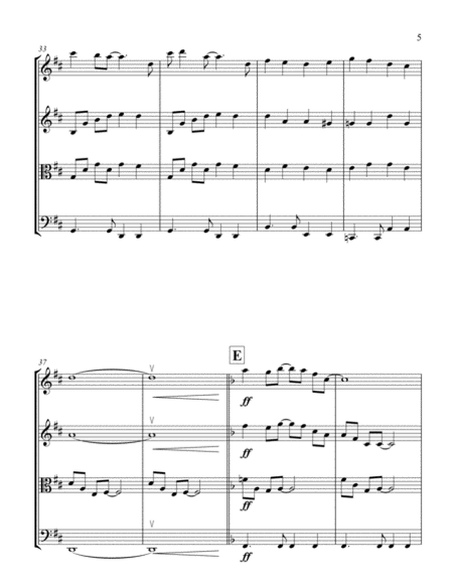 A Whole New World for String Quartet - Score and Parts