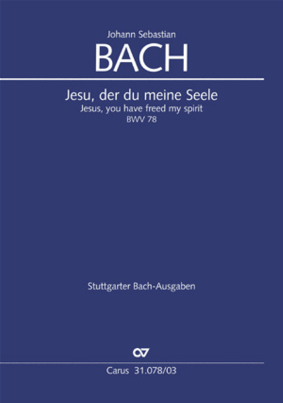 Jesus, you have freed my spirit (Jesu, der du meine Seele) 4-Part scores gallery preview page 1