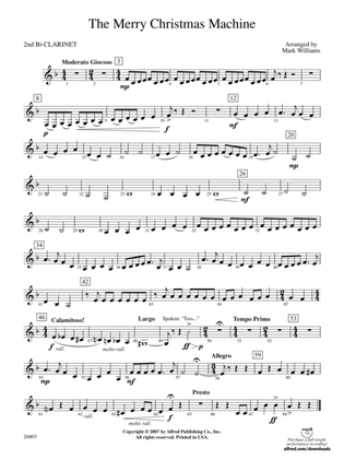 The Merry Christmas Machine: 2nd B-flat Clarinet