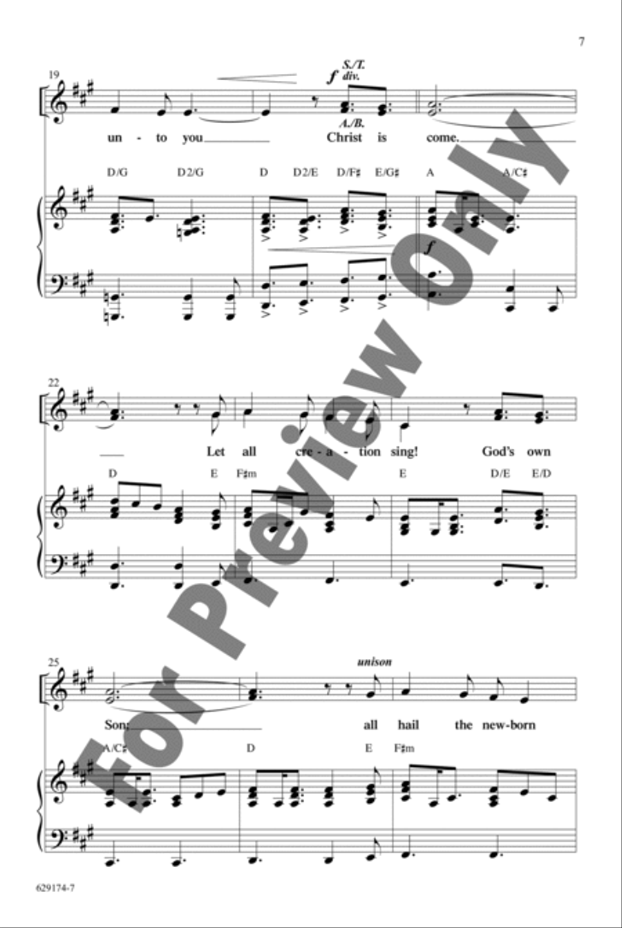 Noel, Christ Is Born! - Choral Book Unison Choir scores gallery preview page 10