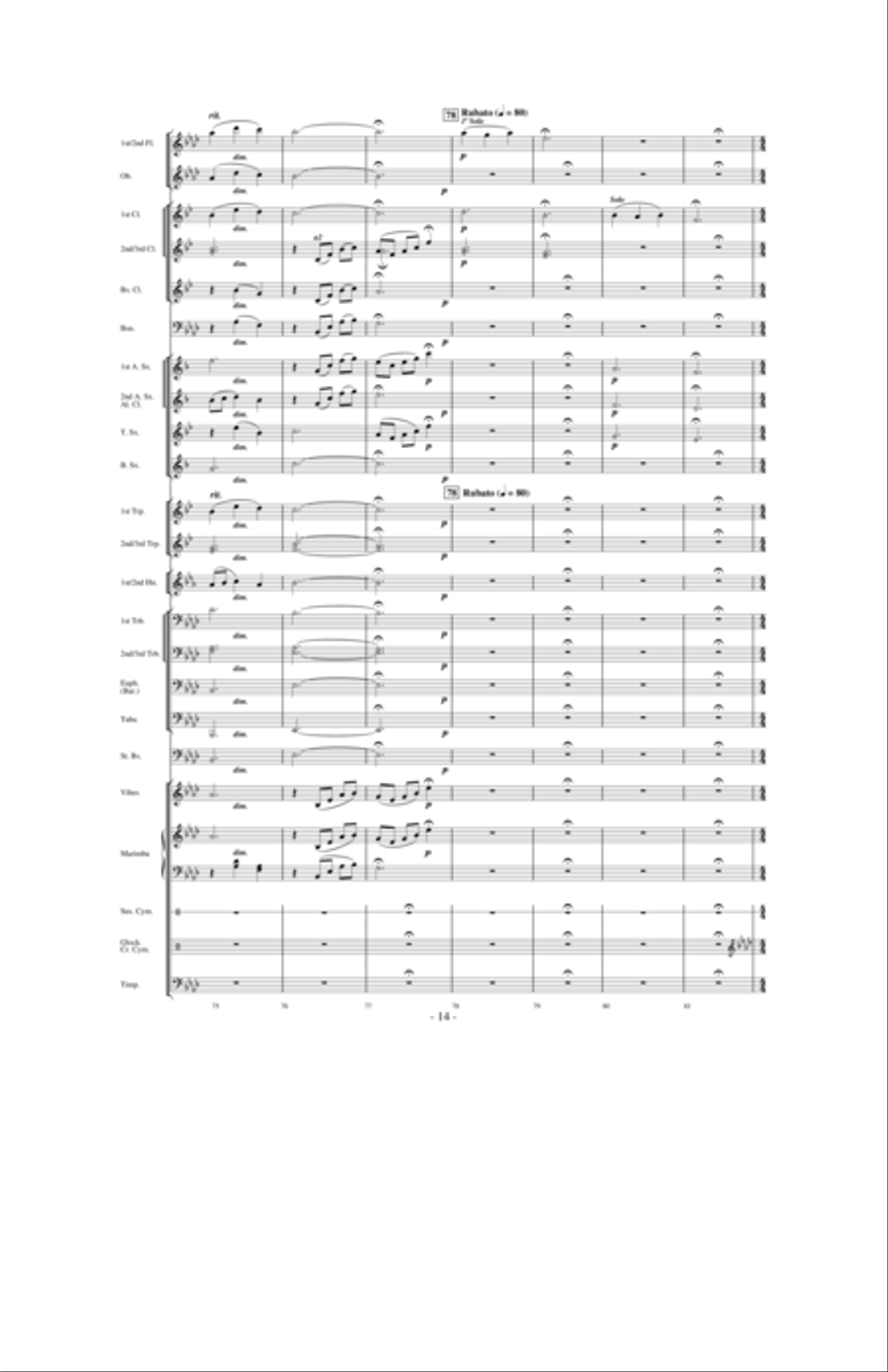 Heaven's Light Concert Band scores gallery preview page 13