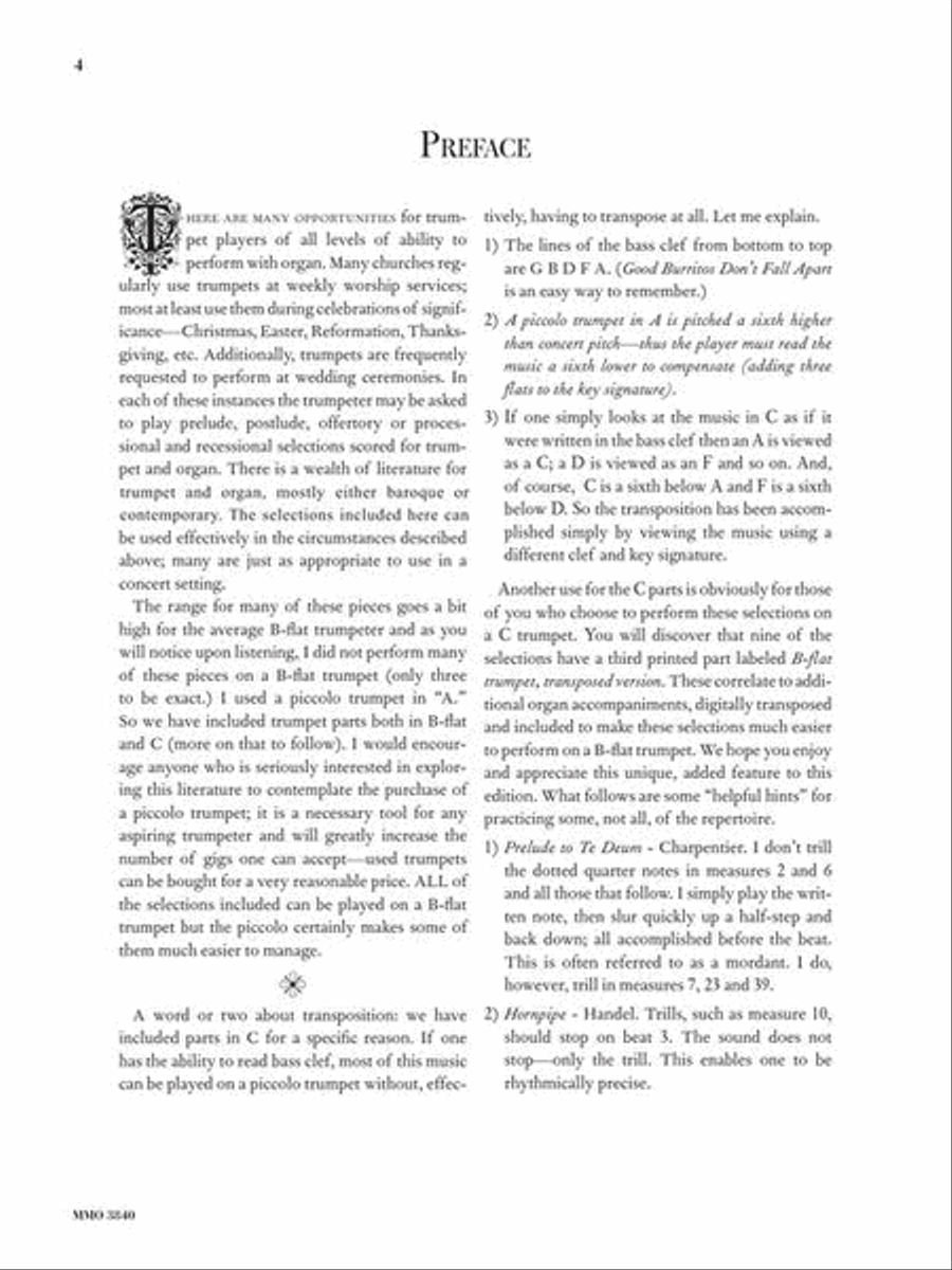 Classic Pieces for Trumpet & Organ - Music Minus One Trumpet scores gallery preview page 4