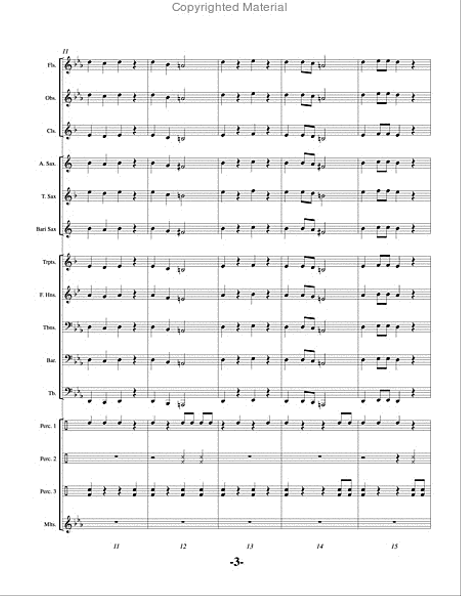 Samurai Concert Band scores gallery preview page 4