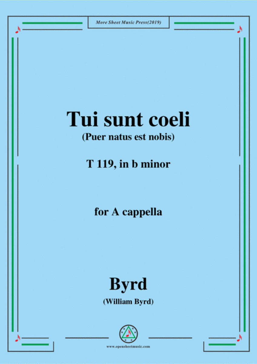 Byrd-Tui sunt coeli,T 119,in b minor,for A cappella image number null