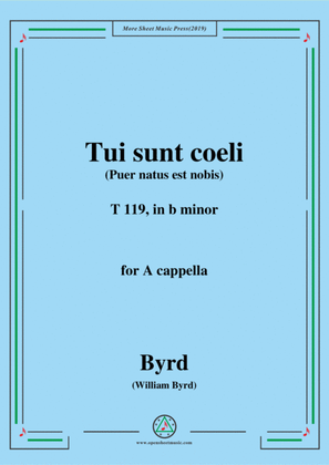 Book cover for Byrd-Tui sunt coeli,T 119,in b minor,for A cappella