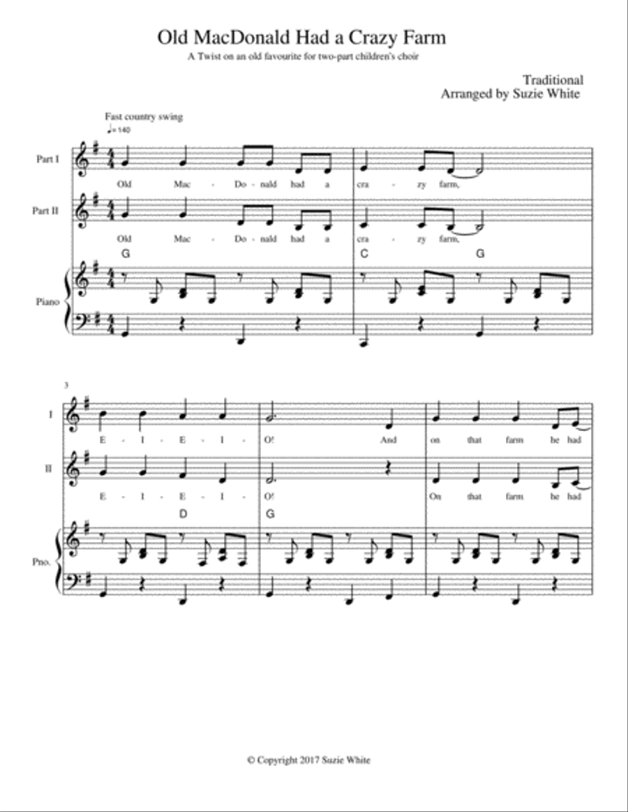 Old MacDonald Had a Crazy Farm SA scores gallery preview page 1