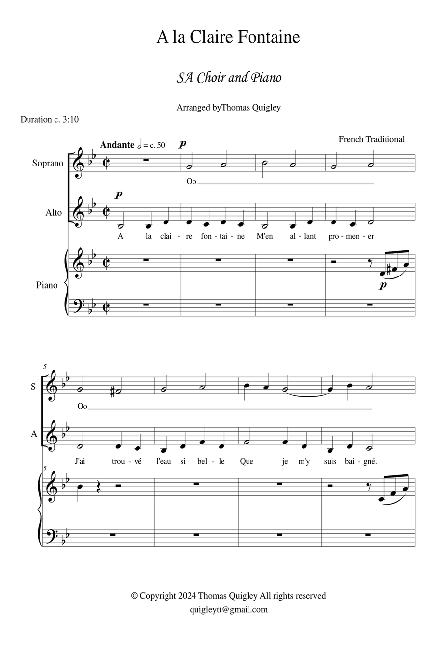 A La Claire Fontaine A La Claire Fontaine SA scores gallery preview page 2