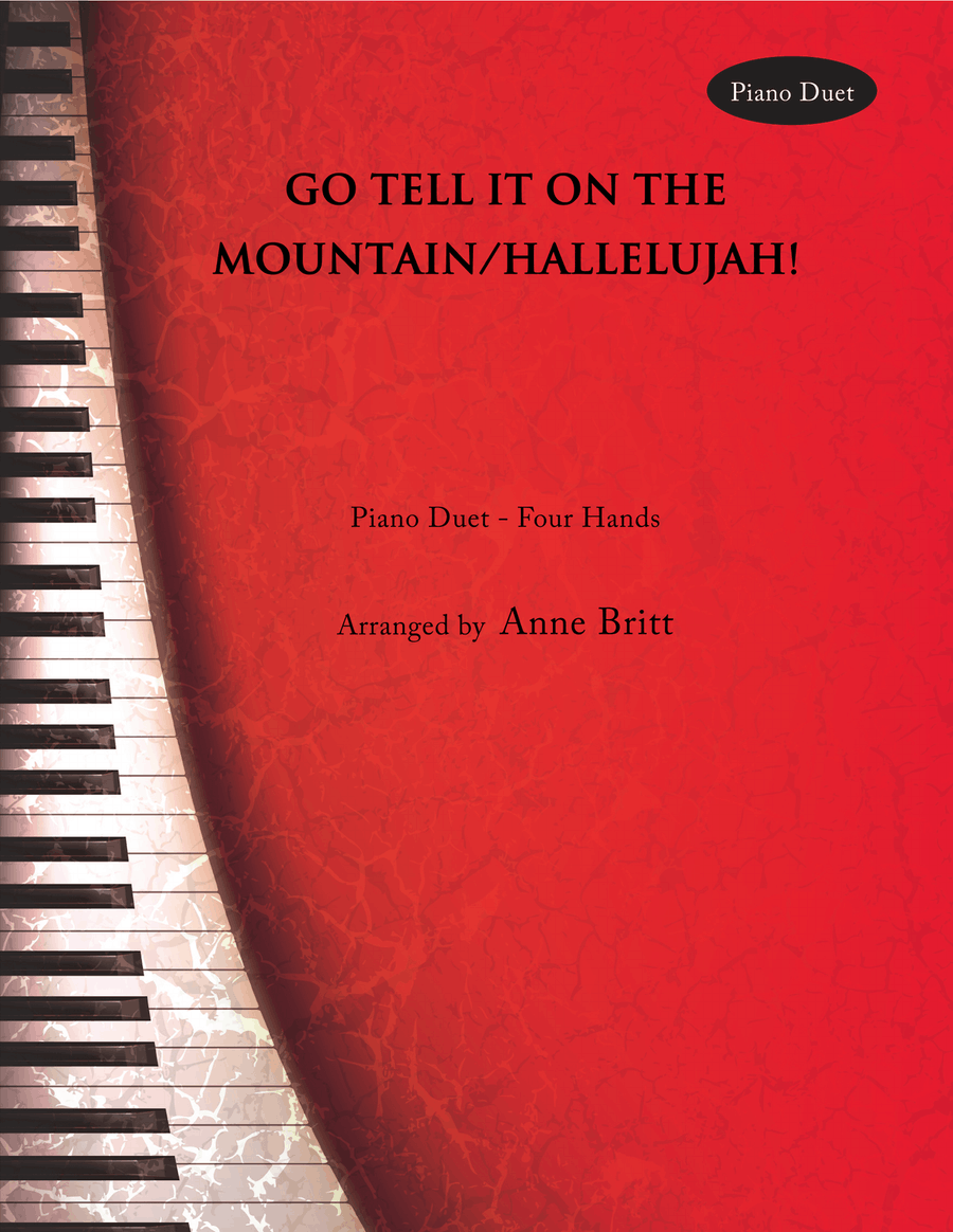 Go Tell It on the Mountain/Hallelujah! (piano duet) 1 Piano, 4-Hands scores gallery preview page 1