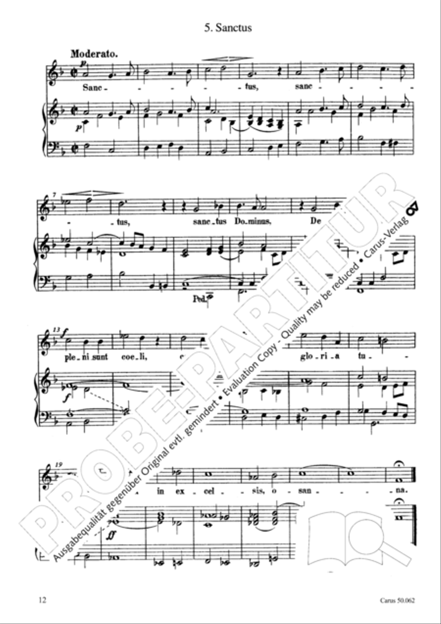 Mass in F Minor (Missa in f) Choir scores gallery preview page 13