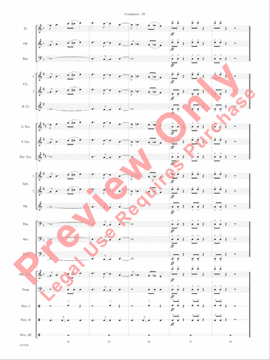 Charlie and the Chocolate Factory, Suite from Concert Band scores gallery preview page 33