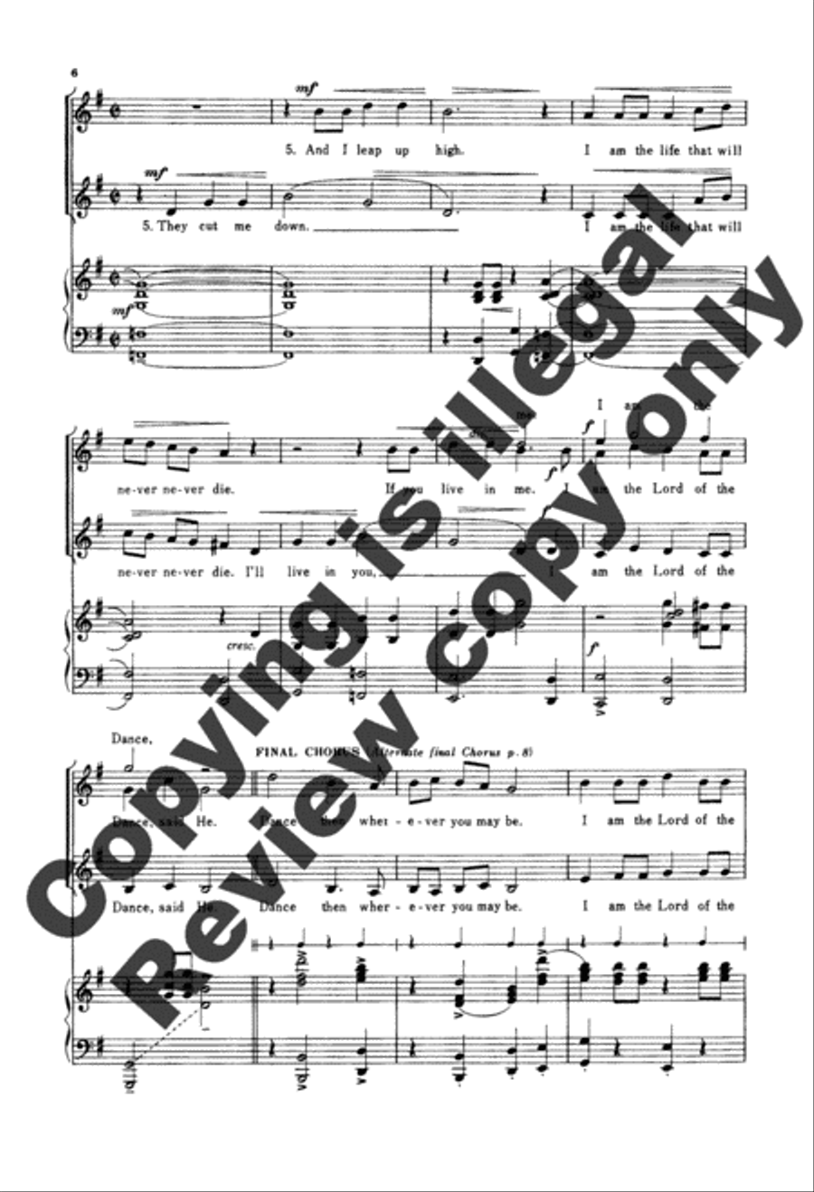 Lord of the Dance Lord of the Dance SA scores gallery preview page 5