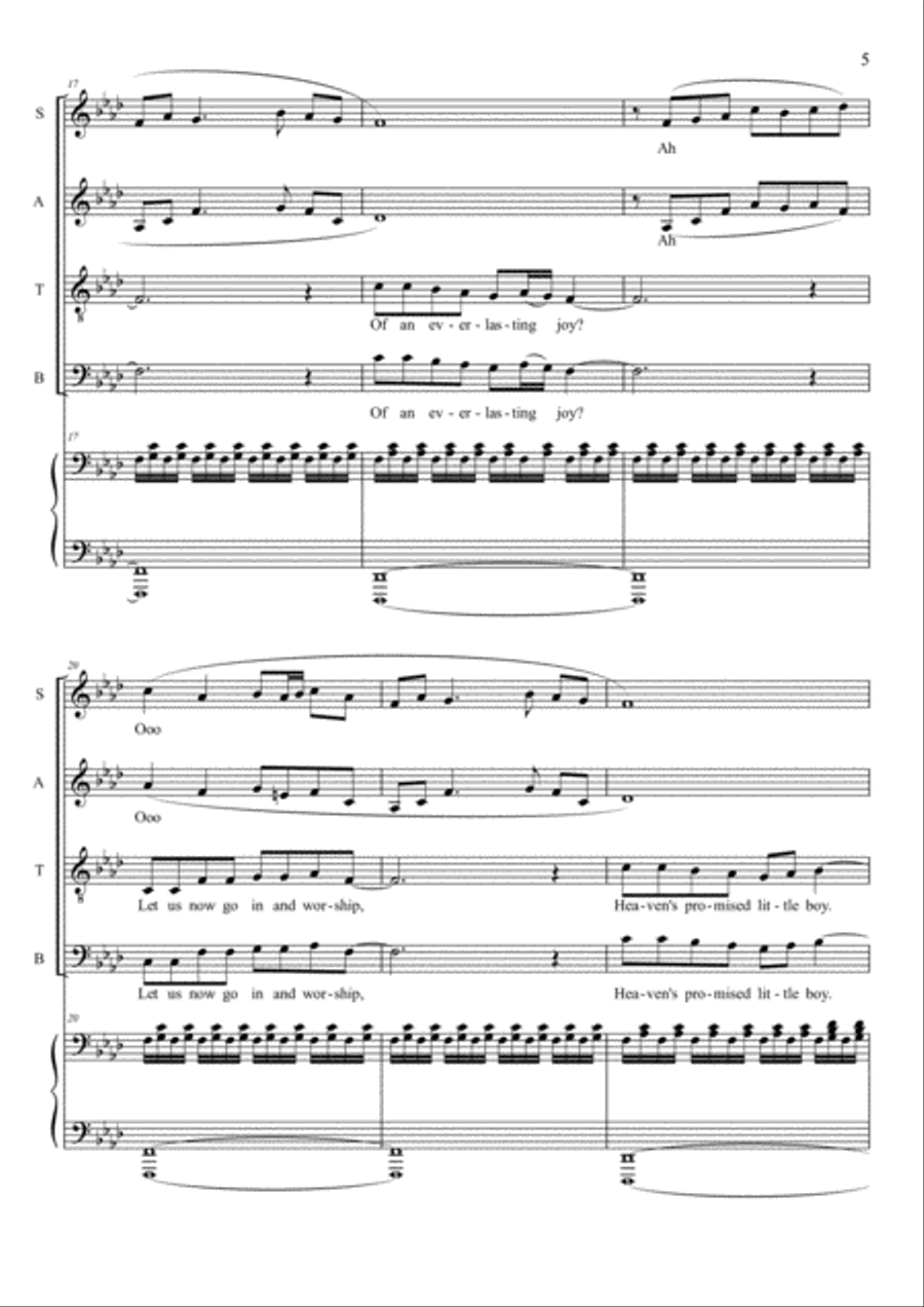 Song of the Shepherds 4-Part scores gallery preview page 6