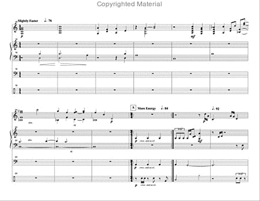 On Verchiel's Wings Percussion Ensemble scores gallery preview page 3