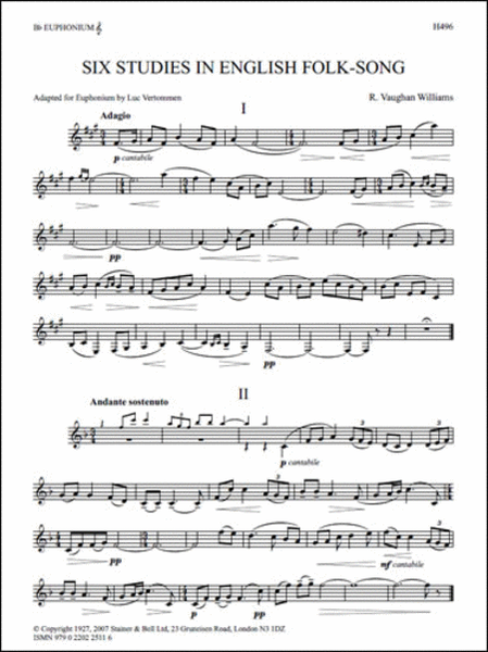 Six Studies in English Folk Song for Euphonium