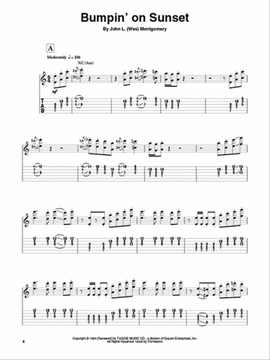Wes Montgomery Electric Guitar scores gallery preview page 3