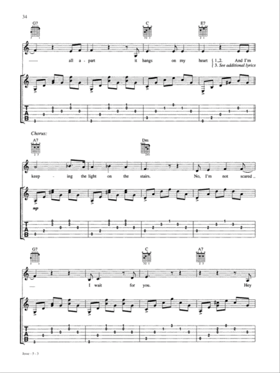 Jesse Guitar Tablature scores gallery preview page 3