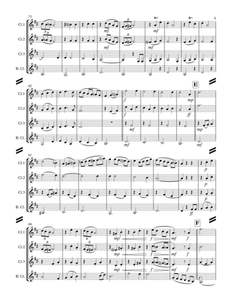Irish Folksong Suite (for Clarinet Quartet) image number null