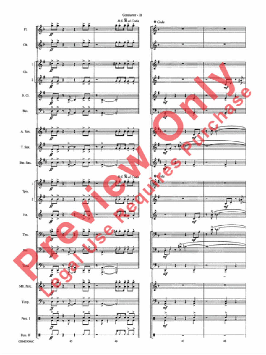 The James Bond Theme (from Die Another Day) Concert Band scores gallery preview page 13
