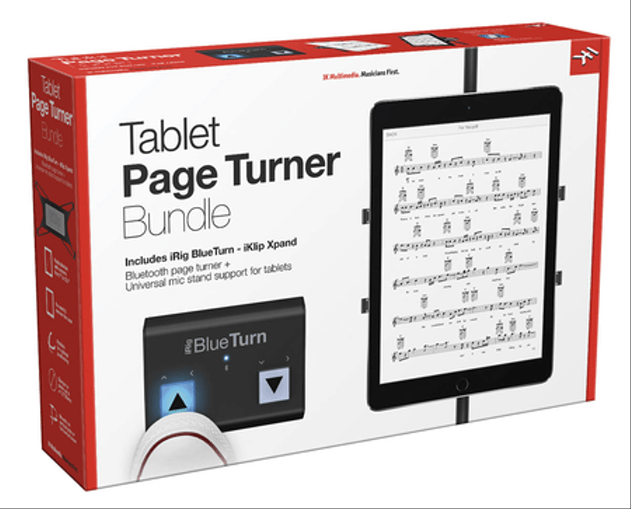 iRig BlueTurn + iKlip Xpand Bundle Musical Instruments scores gallery preview page 1