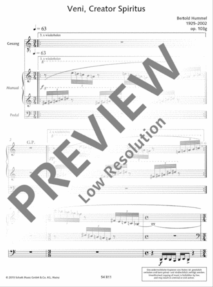 Veni, Creator Spiritus Medium Voice scores gallery preview page 6