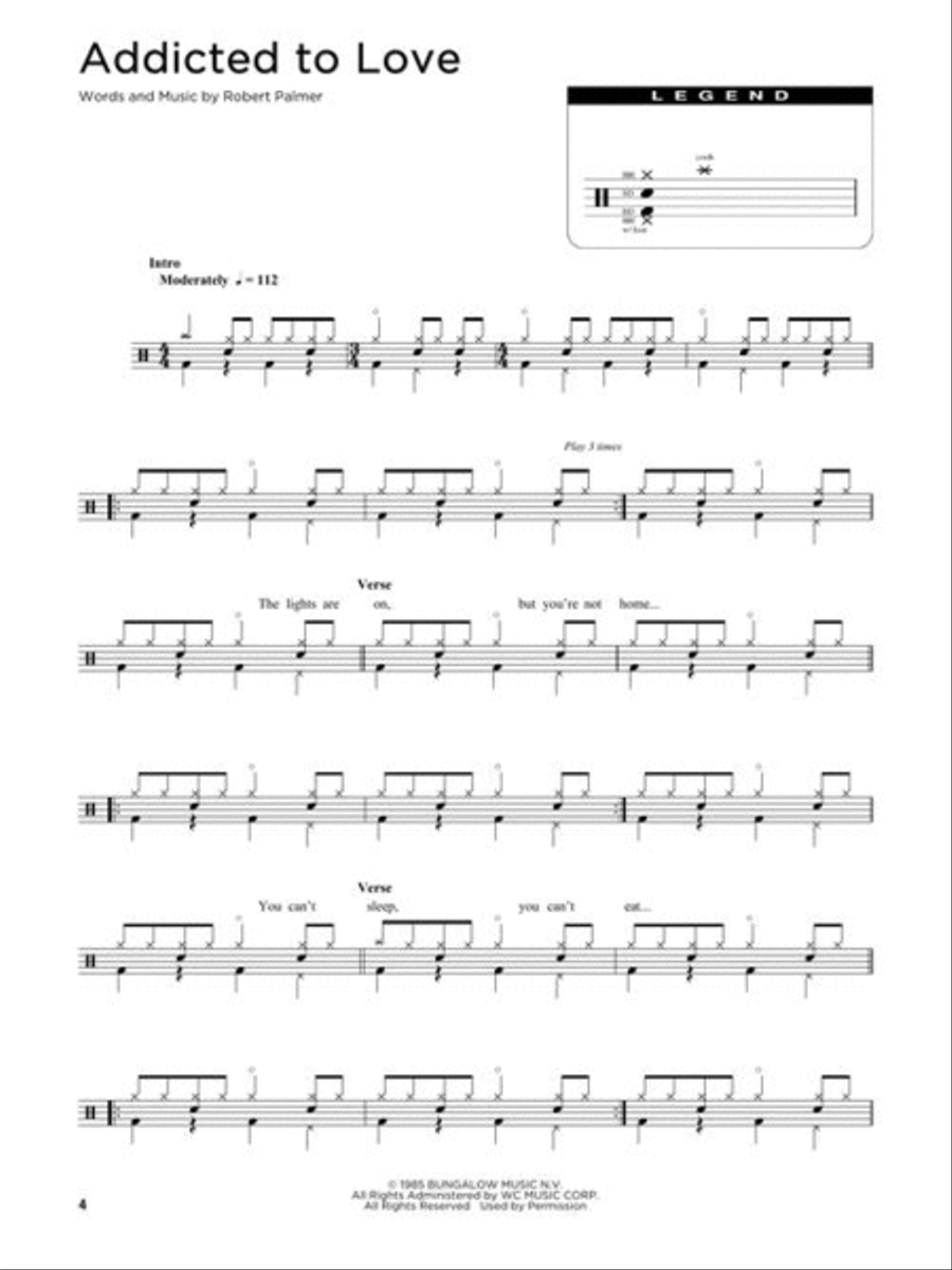 First 50 Pop Songs You Should Play on Drums Drum Set scores gallery preview page 5