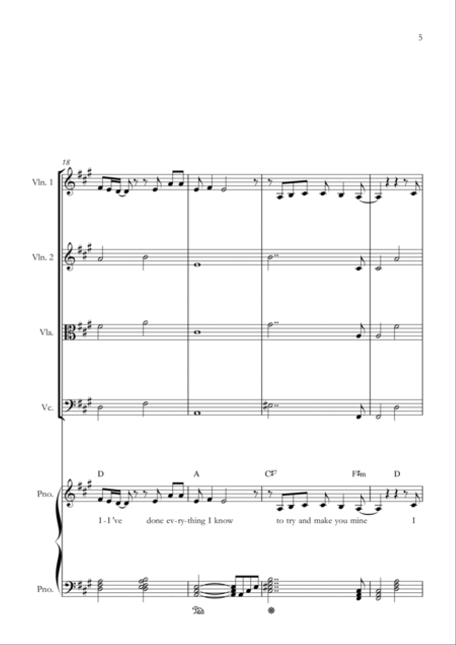 Long Long Time Long Long Time String Quartet scores gallery preview page 5
