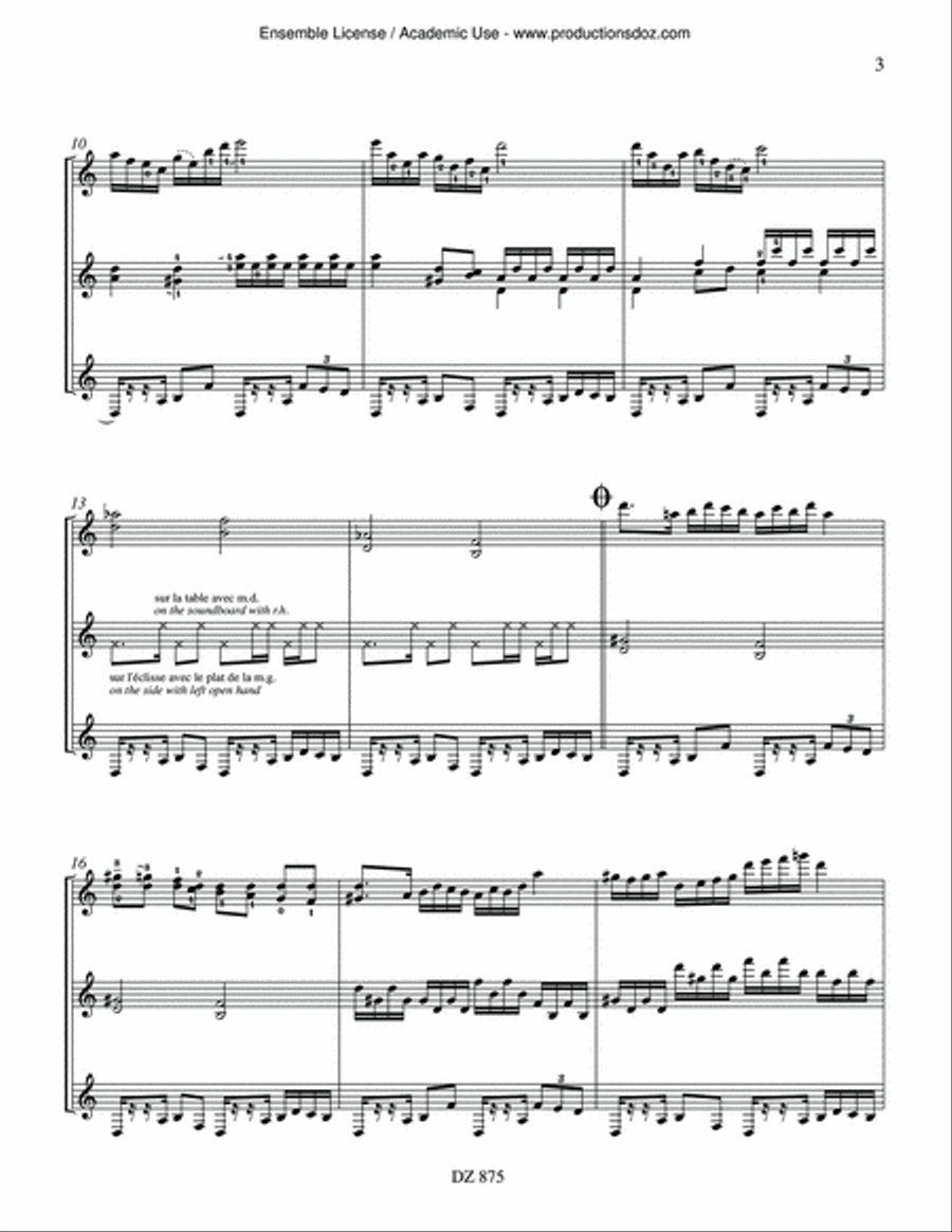 Tango égyptien Guitar Ensemble scores gallery preview page 3