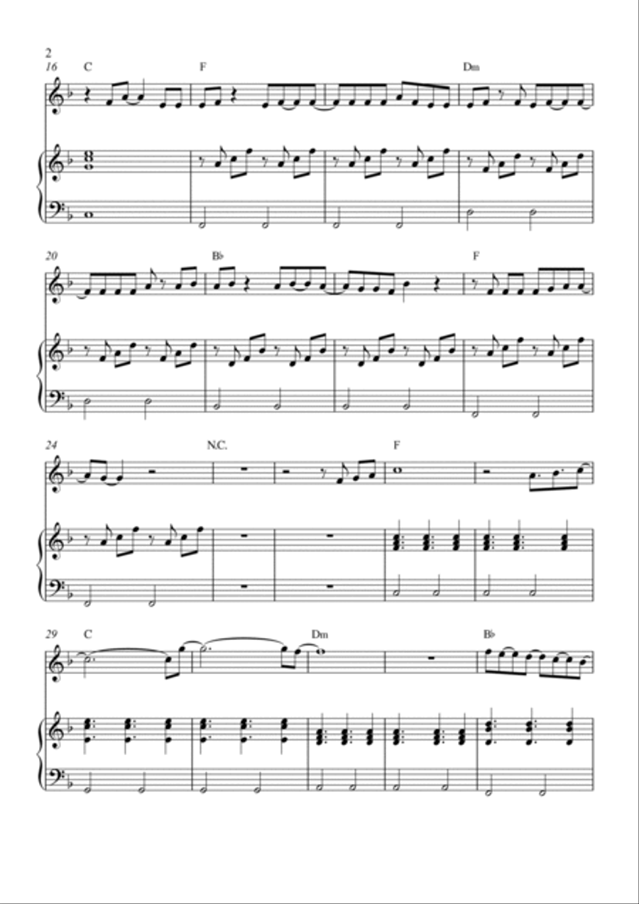 The Astronaut Easy Piano scores gallery preview page 2