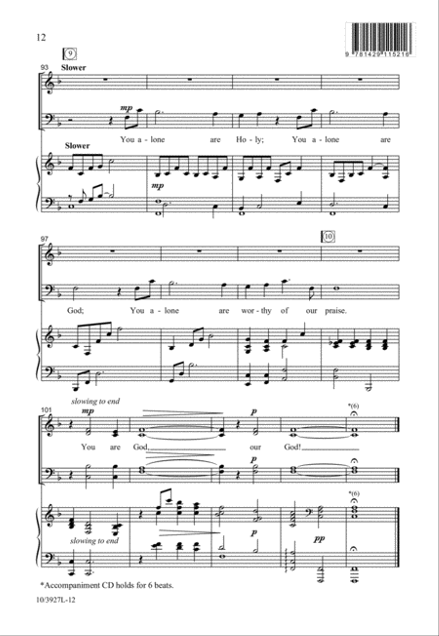 You Alone Are God You Alone Are God SSATB scores gallery preview page 13