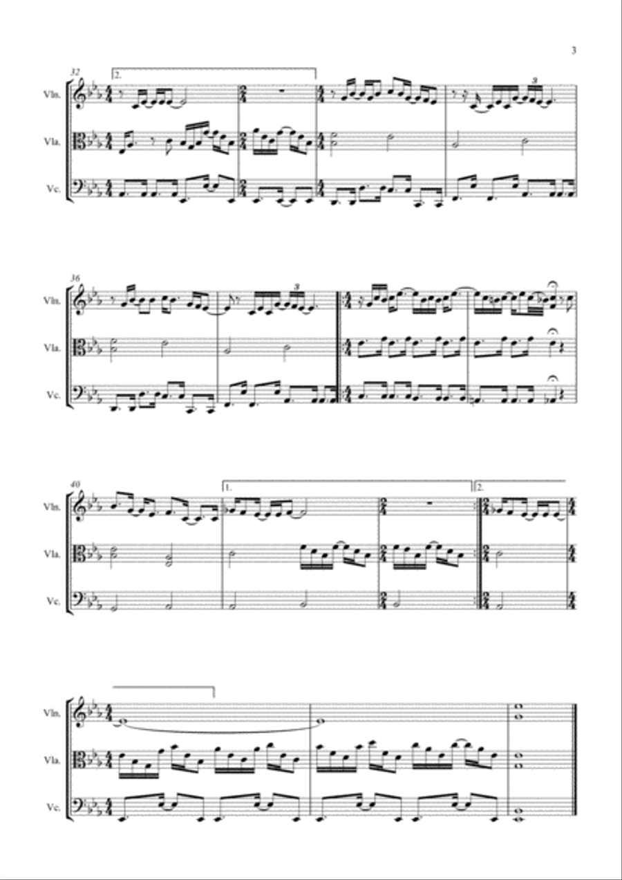 Your Song String Trio scores gallery preview page 3