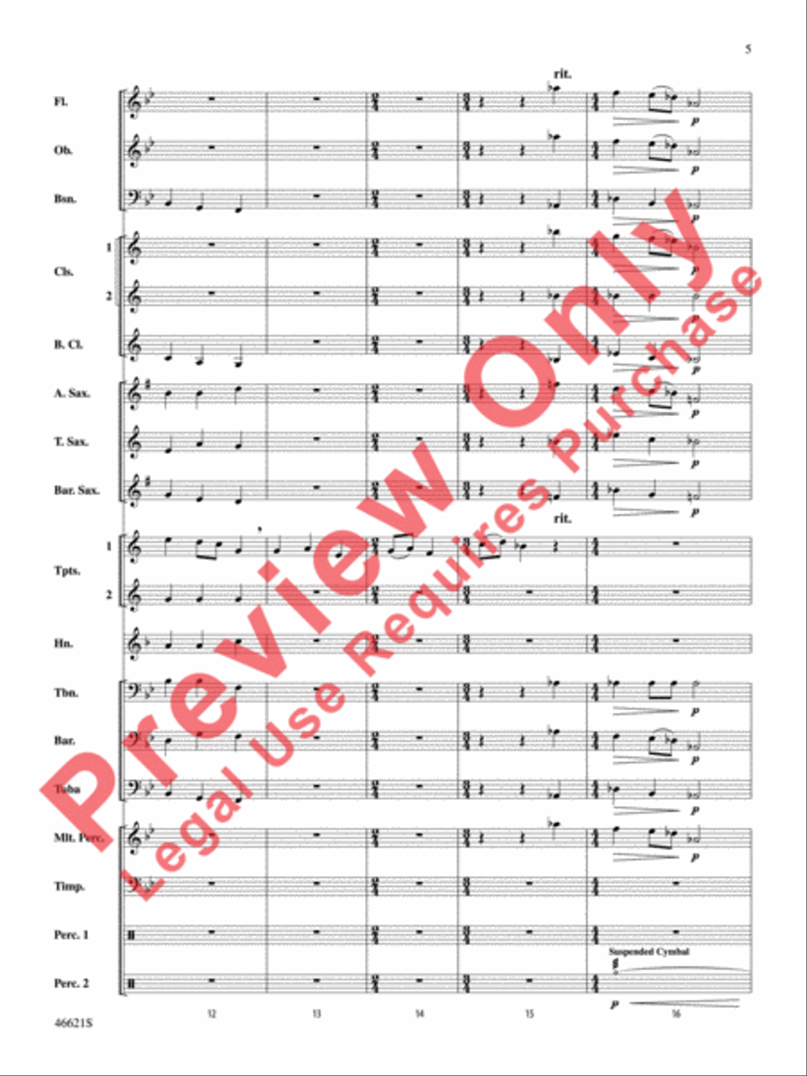 Pictures at an Exhibition Concert Band scores gallery preview page 6