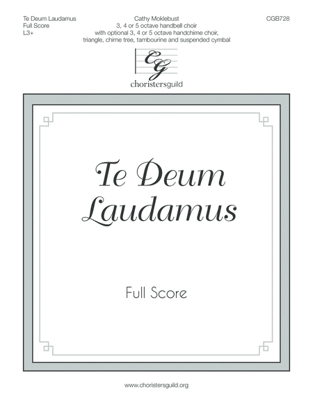 Te Deum Laudamus - Full Score and Instrumental Parts image number null
