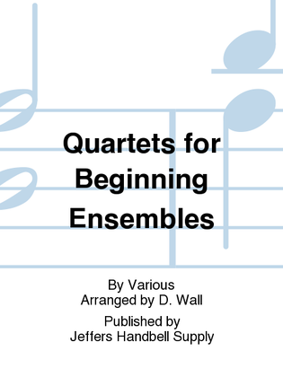 Book cover for Quartets for Beginning Ensembles