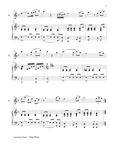 TOP 10 MOST POPULAR HYMNS for Flute and Piano (Score/Parts included) image number null