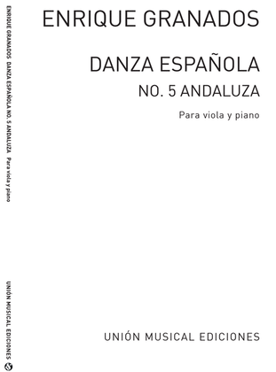 Book cover for Danza Espanola No.5 Andaluza
