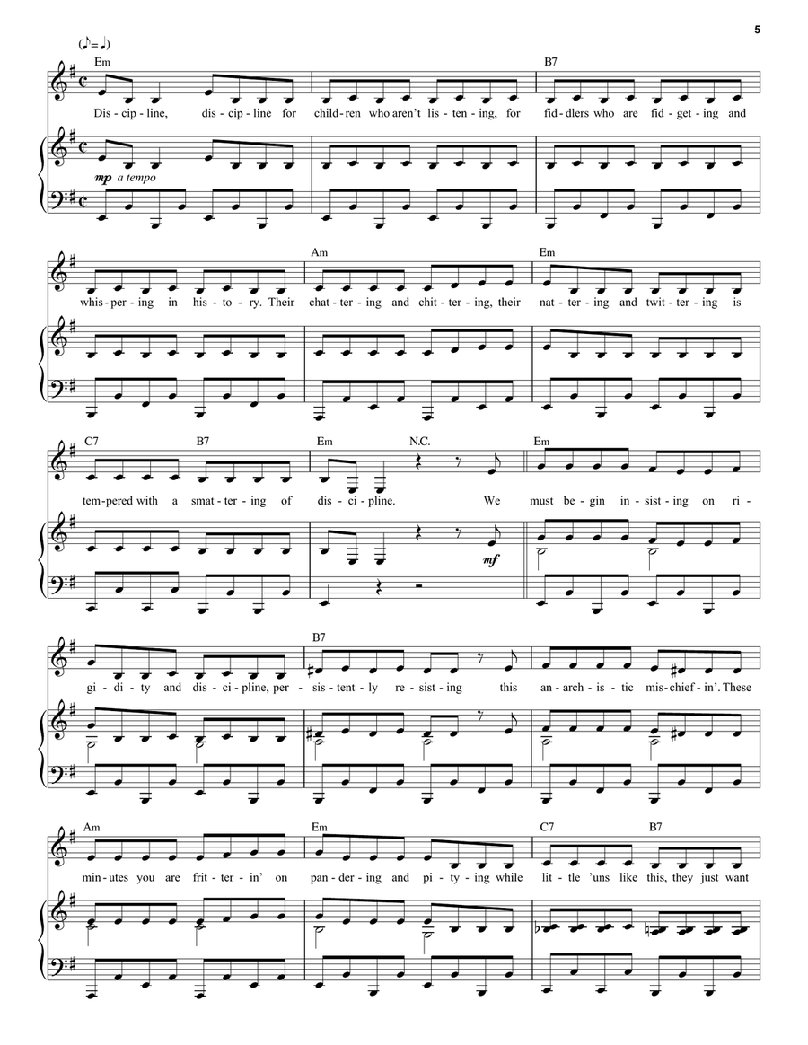 The Smell Of Rebellion (from the Netflix movie Matilda The Musical) Voice scores gallery preview page 5