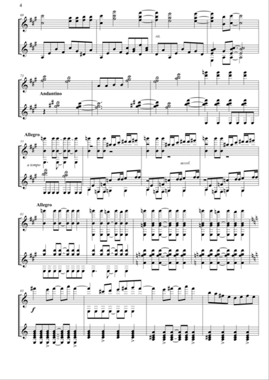 Divagazioni Acoustic Guitar scores gallery preview page 4