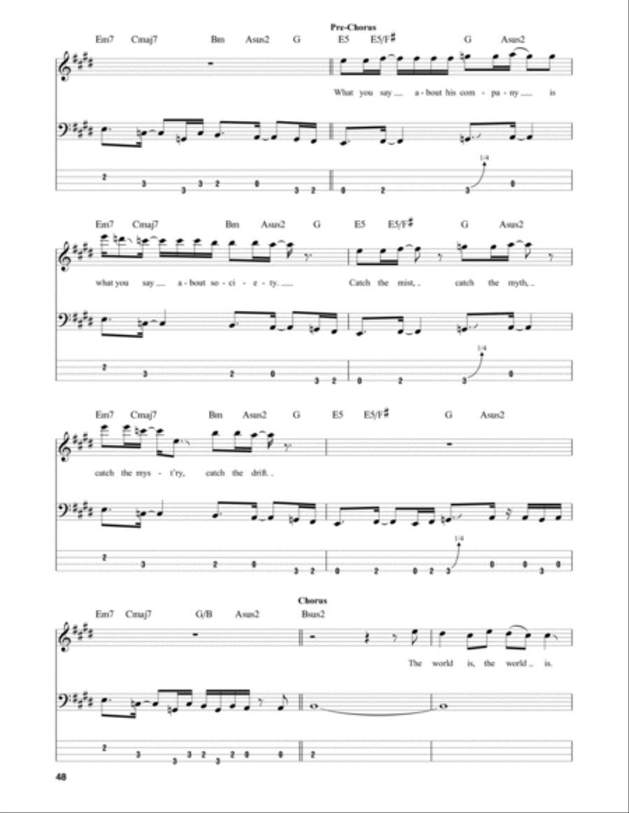 Tom Sawyer Guitar Tablature scores gallery preview page 3